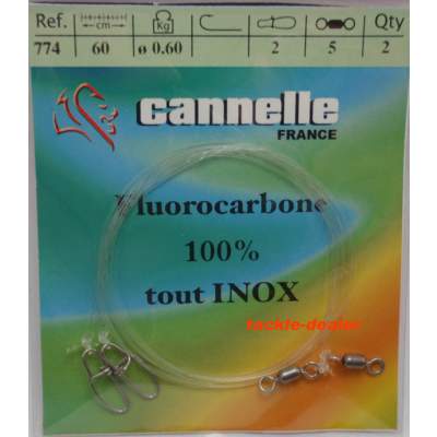 Cannelle Fluorocarbon Vorfach (2 Stück) 0,60mm