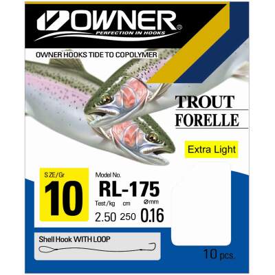 Owner Forellenhaken RL 175 Gr. 8 Extra Light 250cm