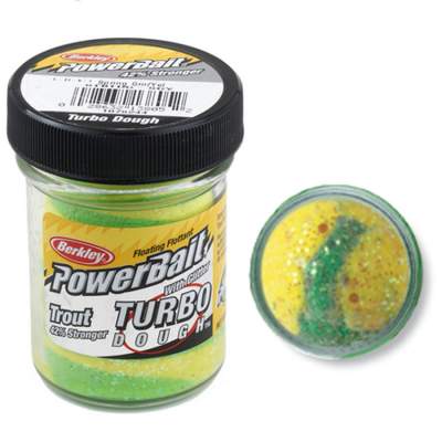 Berkley Powerbait Select Glitter Turbo Dough Spring Green Yellow