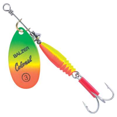 Balzer Colonel Classic Spinner Fluo Gr.2,  rot/gelb/grün