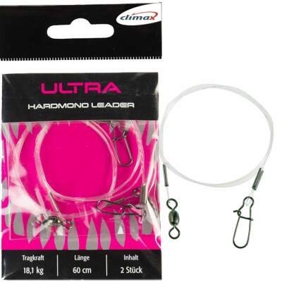 Climax Hardmono Leader (2 Stück) 60cm - 9,1kg