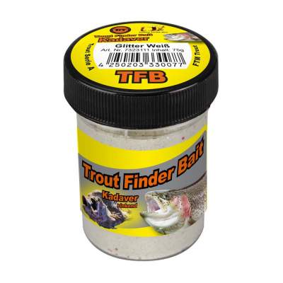 FTM Trout Finder Bait Kadaver glitter weiß sinkend