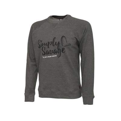 SG Simply Savage Sweater Melange Grey Gr. XXL