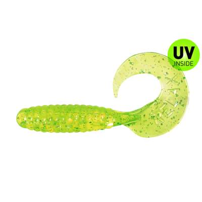 Relax Twister 2,5" 6cm chartreuse glitter 018