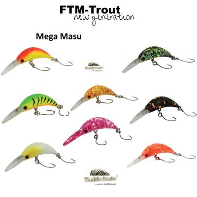 FTM Fishing Tackle Max Mega Masu Mr Lures 3,5cm 35mm 2,5g UV CAMOU GREEN UL 
