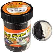 FTM Trout Finder Bait Kadaver schwarz/weiß glitter...