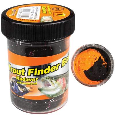 FTM Trout Finder Bait Kadaver orange/schwarz glitter schwimmend
