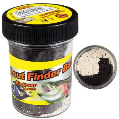 FTM Trout Finder Bait Kadaver glitter schwarz/weiß sinkend