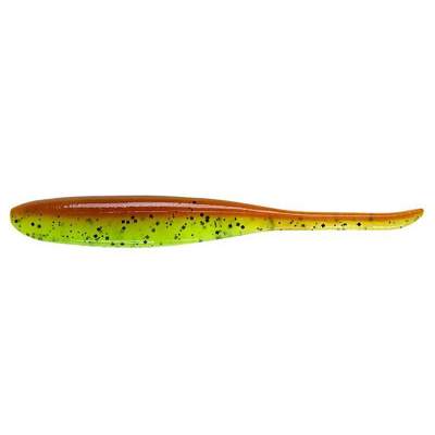 Keitech Shad Impact 2" Motoroil / Chartreuse