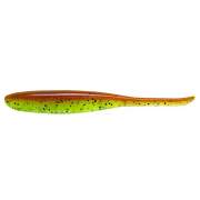 Keitech Shad Impact 2" Motoroil / Chartreuse
