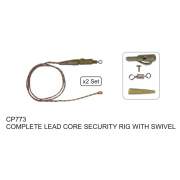 Lead Core Security Rig (Komplett) 2 Stück 60cm