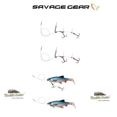 Savage Gear Line Thru Corkscrew Rig 72242, 2x #1, 40cm