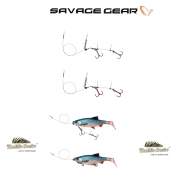 Savage Gear Line Thru Corkscrew Rig 72244, 2x #1/0, 45cm