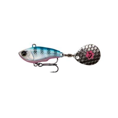 Savage Gear Fat Tail Spin 8,0cm, 24g  Blue Silver Pink