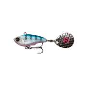 Savage Gear Fat Tail Spin 8,0cm, 24g  Blue Silver Pink