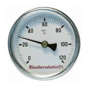 Räucherthermometer 120°C mit Eintauchhülse...