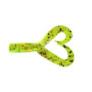 Relax Double-Tail Twister 2" S017 chartreuse orange...
