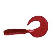 Relax Twister 2,5" 6cm transparent rot 035