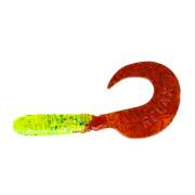 Relax Twister 2,5" 6cm chartreuse glitter / rot 636