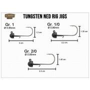 CAMO Tungsten Ned Rig Jig Gr. 2/0, 3,5g