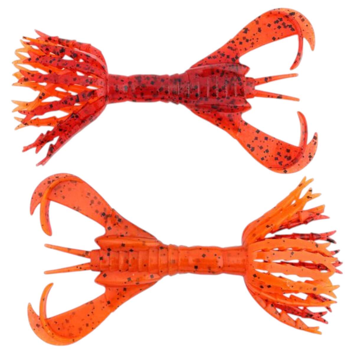 Keitech 4" Easy Shiner Delta Craw - 7 Esche Gomma UV Da 10cm E 5g, Active UV