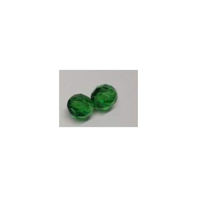 Glasperlen facettiert grün 6mm