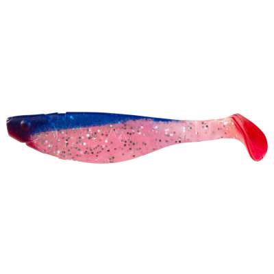(4 Stück) 4" Relax Kopyto River 11cm 332 hot pink-Glitter Perleffekt / blau