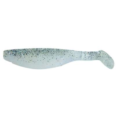 (4 Stück) 4" Relax Kopyto River 11cm B031 blauperl / klar salt´n pepper Glitter
