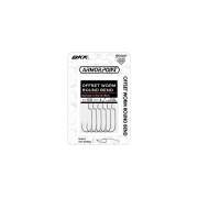 BKK OFFSET WORM ROUND BEND- Offsethaken für Barsch und Zander