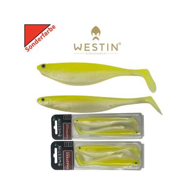 Westin Sonderfarbe Yellow Ice - Gummifisch für Barsch, Hecht und Zander