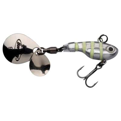 Berkley Pulse Spintail 9g  Glow Silver Zebra