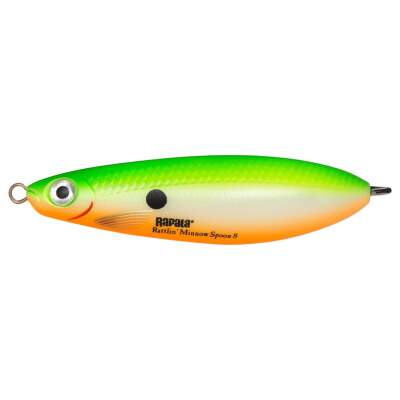 Rapala Rattlin Minnow Spoon 8cm GSU, Green Shad UV