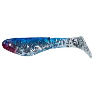 085 klar silber-Glitter blau